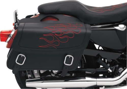 Saddlebag Flame Red Lg