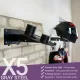 Suport de perete cască și echipament Gray Steel X5 negru mat