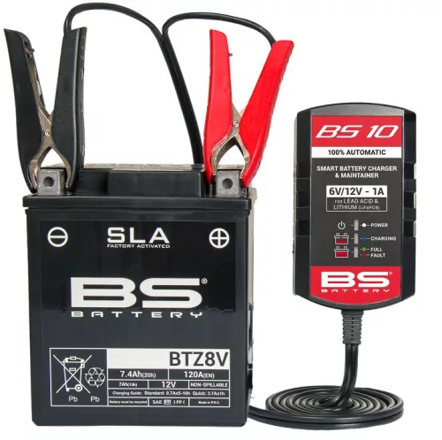 Încărcător baterie BS Battery BS10 6V/12V-1A - UK Pl 700570
