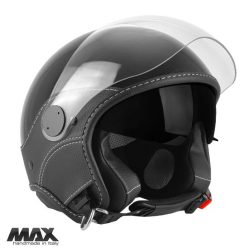  Casca Max Helmets DJDV06 LS Vision SV negru lucios - 100% MADE IN ITALY - Negru lucios