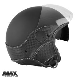   Casca Max Helmets DJDV06 LS Vision Carbon SV negru mat/gri - 100% MADE IN ITALY - Negru mat/gri