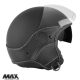 Casca Max Helmets DJDV06 LS Vision Carbon SV negru mat/gri - 100% MADE IN ITALY - Negru mat/gri