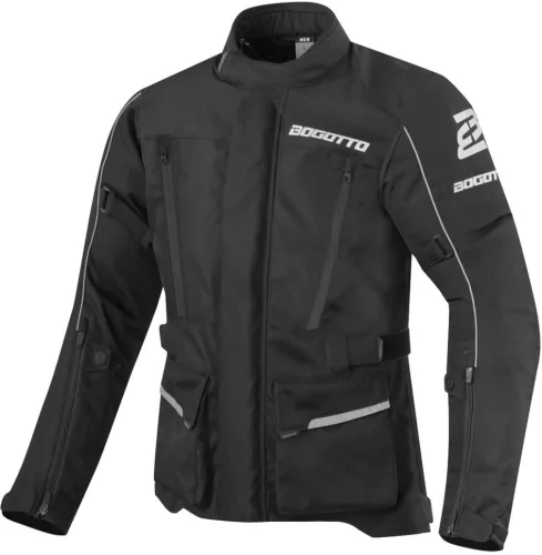 Geacă moto textil Bogotto Tampar Tour impermeabilă negru