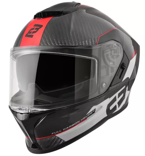 Casca Bogotto Phantom Combo Carbon negru/rosu/alb