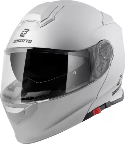 Casca Flip-up Bogotto H271 argintiu mat