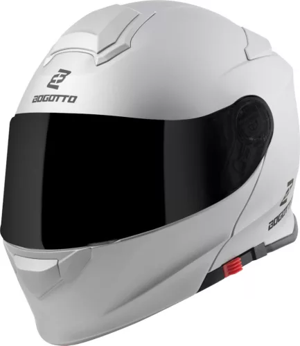 Casca Flip-up Bogotto H271 argintiu mat