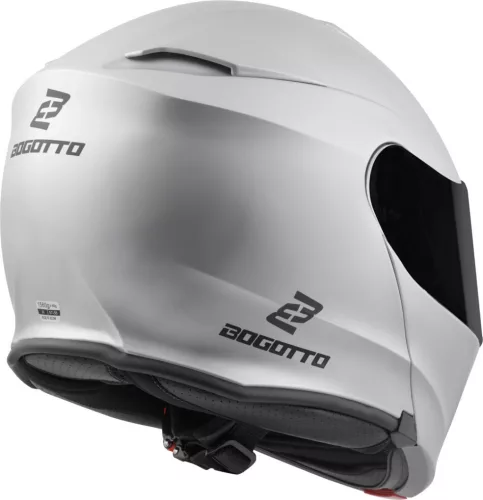 Casca Flip-up Bogotto H271 argintiu mat