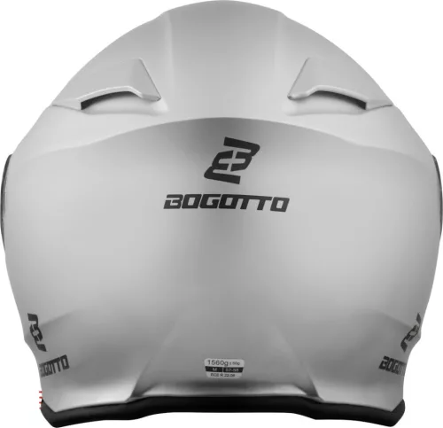 Casca Flip-up Bogotto H271 argintiu mat