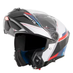 Casca Flip-up Bogotto FF404 Ezion negru/alb/rosu/albastru
