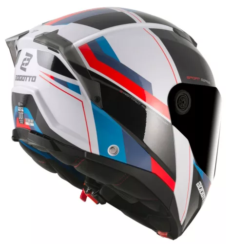 Casca Flip-up Bogotto FF404 Ezion negru/alb/rosu/albastru