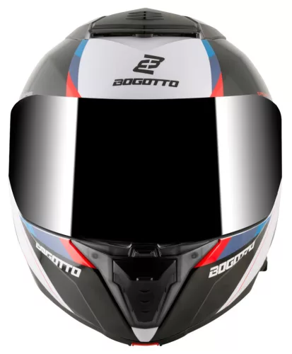 Casca Flip-up Bogotto FF404 Ezion negru/alb/rosu/albastru