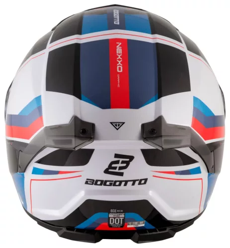 Casca Flip-up Bogotto FF404 Ezion negru/alb/rosu/albastru