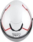 Casca Jet Berik OF669 Balika alb/rosu fluo/negru