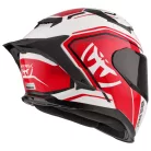 Casca Berik FF871 Mapuro alb/rosu fluo/negru
