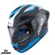 Casca Axxis Cobra Rage A0 alb/albastru lucios carbon 100% carbon