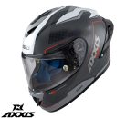 Casca Axxis Cobra Rage A2 gri lucios carbon 100% carbon