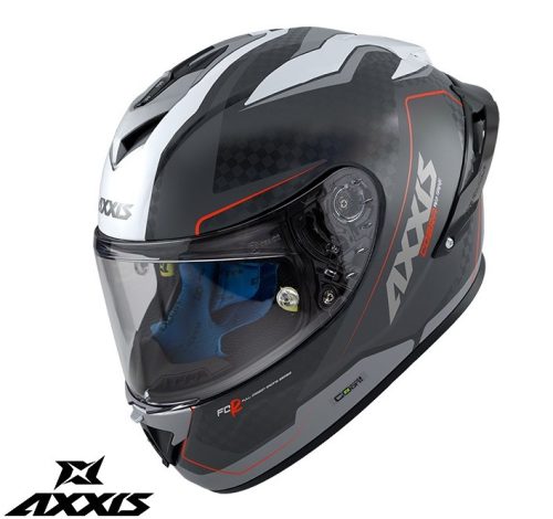Casca Axxis Cobra Rage A2 gri lucios carbon 100% carbon