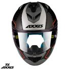 Casca Axxis Cobra Rage A2 gri lucios carbon 100% carbon