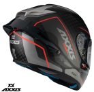 Casca Axxis Cobra Rage A2 gri lucios carbon 100% carbon