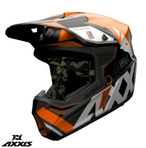 Casca Axxis Wolf Geacaal B14 portocaliu fluor mat