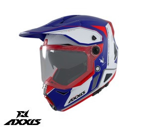 Casca Axxis Wolf DS Roadrunner C7 albastru mat 