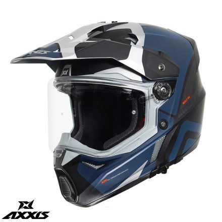 Casca Axxis Wolf Ds Hydra C17 Albastru Mat