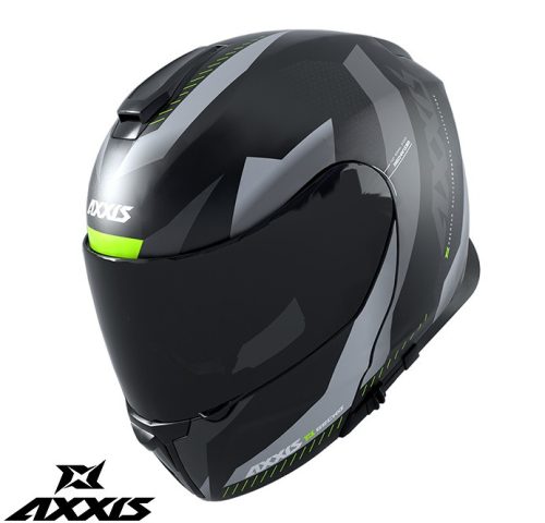 Casca Axxis Gecko Sv Shield B2 Gri Lucios