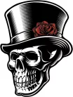 UV-LABELS-SKULL-5032P