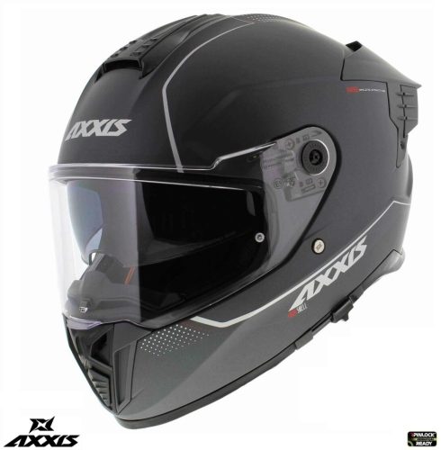 Casca Axxis Hawk SV A2 titanium mat 