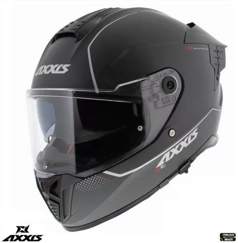 Casca Axxis Hawk SV A2 titanium mat