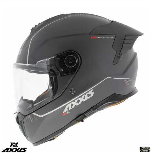 Casca Axxis Hawk SV A2 titanium mat