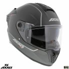Casca Axxis Hawk SV A2 titanium mat 