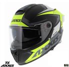 Casca Axxis Hawk SV Judge B3 galben fluor mat negru mat 