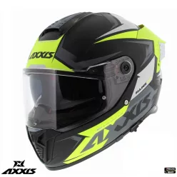 Casca Axxis Hawk SV Judge B3 galben fluor mat negru mat