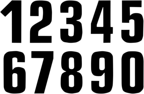 Number #2 16X7.5Cm Bk