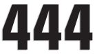 Number #4 16X7.5Cm Bk