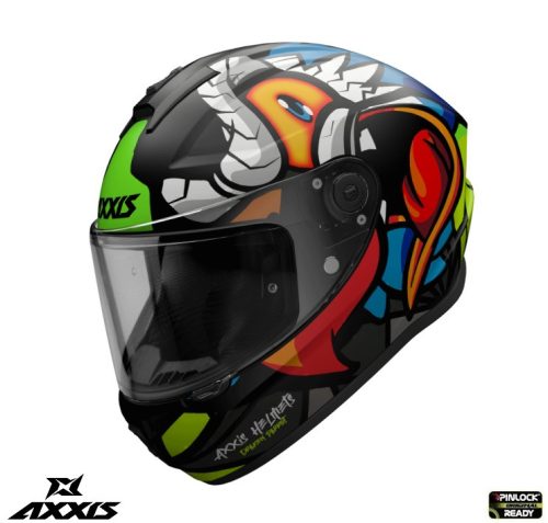 Casca Axxis Draken S Parrot A1 negru mat