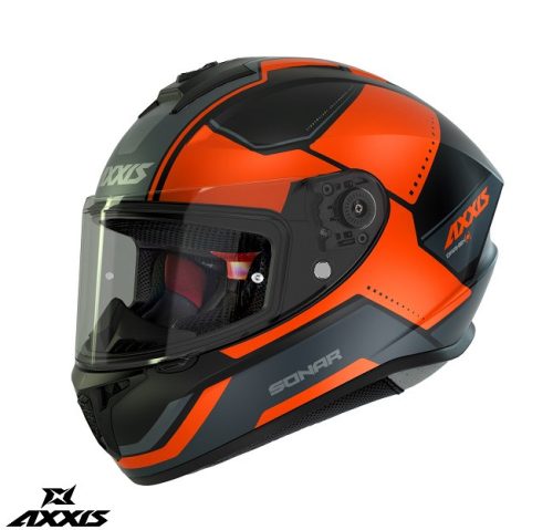 Casca Axxis Draken S Sonar B3 portocaliu mat