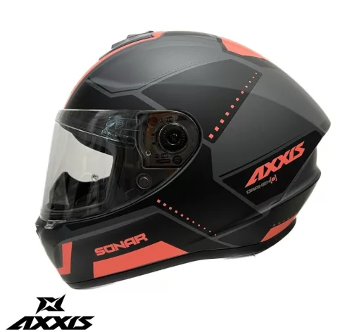 Casca Axxis Draken S Sonar B5 rosu deschis mat