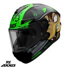 Casca Axxis Draken S Cosa Nostra B6 verde fluor lucios