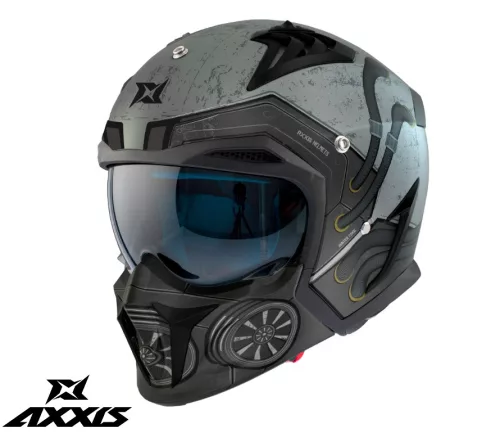 Casca Axxis Hunter SV Toxic C2 gri mat mat