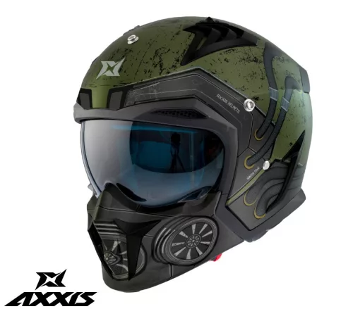 Casca Axxis Hunter SV Toxic C6 verde mat mat
