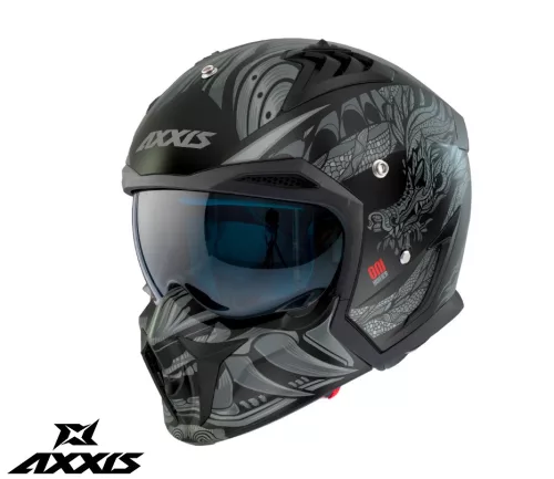 Casca Axxis Hunter SV ONI B2 gri mat mat