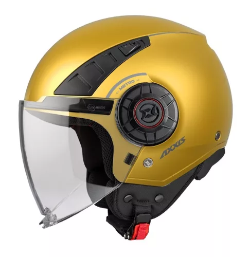 Casca Axxis Metro S A3 galben mat