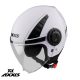 Casca Axxis model Metro S V2 A0 alb lucios  - omologare noua ECE 22.06  MT-V-26B - Alb lucios 