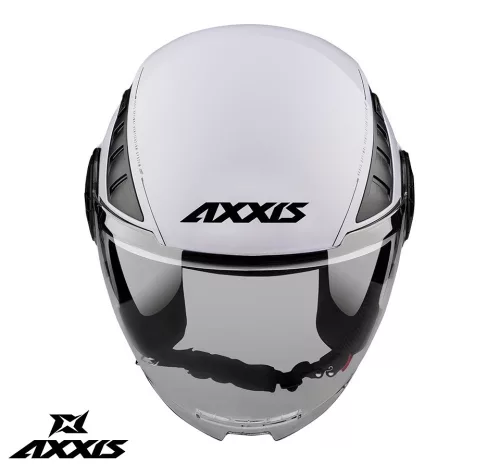 Casca Axxis Metro S V2 A0 alb lucios