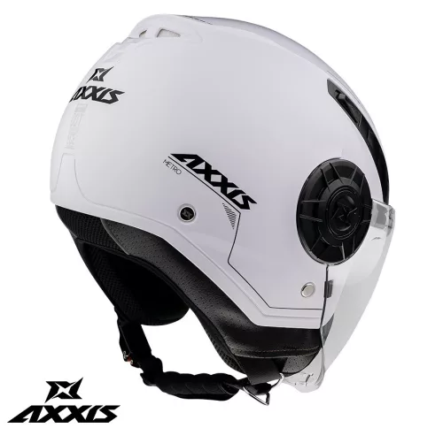 Casca Axxis Metro S V2 A0 alb lucios