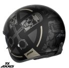 Casca Axxis Hornet S SV Skulls Illustrated B1 negru mat