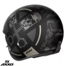 Casca Axxis Hornet S SV Skulls Illustrated B1 negru mat - omologare noua ECE 22.06 - Negru mat