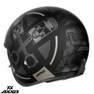 Casca Axxis Hornet S Sv Skulls Illustrated B1 Negru Mat